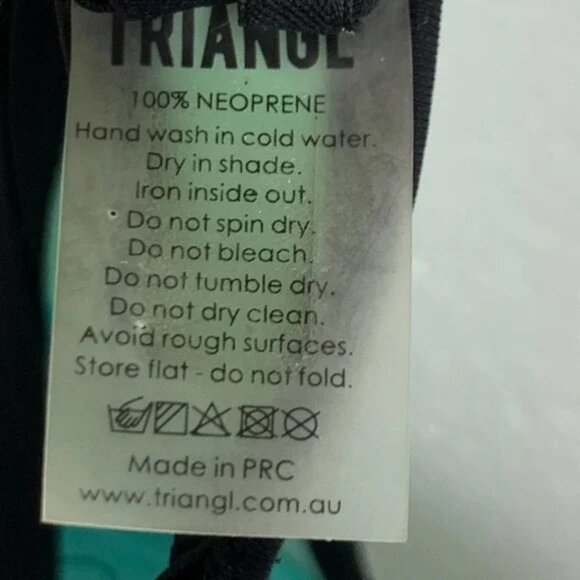 Triangl Aqua Blue Milly Swimsuit Bikini Top Swim Pool Cruise Beach Size M Medium - Picture 9 of 9